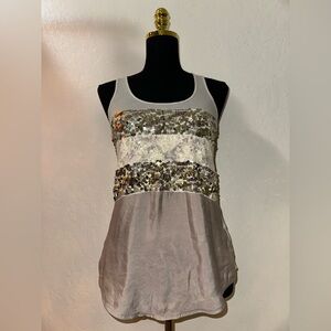 Elegant Sequin Embellished Tank Top